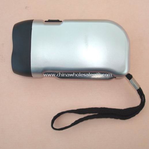 Two LED Hand-Press Flashlight