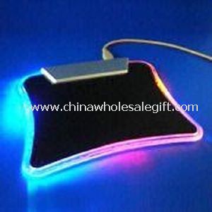 Triple-Color LED Mouse pad with 4 Ports HUB