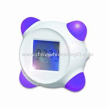 Color Changing LCD Plastic Clock