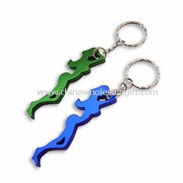 Aluminum Bottle Opener with Keychain