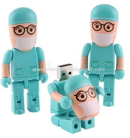 Cartoon doctor USB Flash Drive