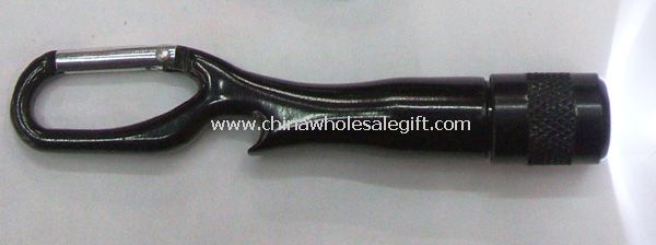 Carabiner Flashlight with Bottle Opener