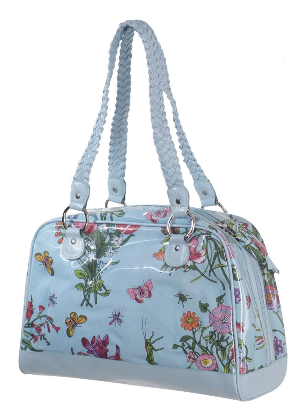 Printed Canvas Shoulder Bag