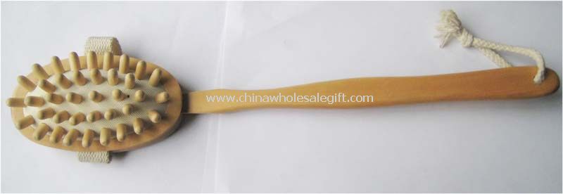 Wooden Long-Handle Massager