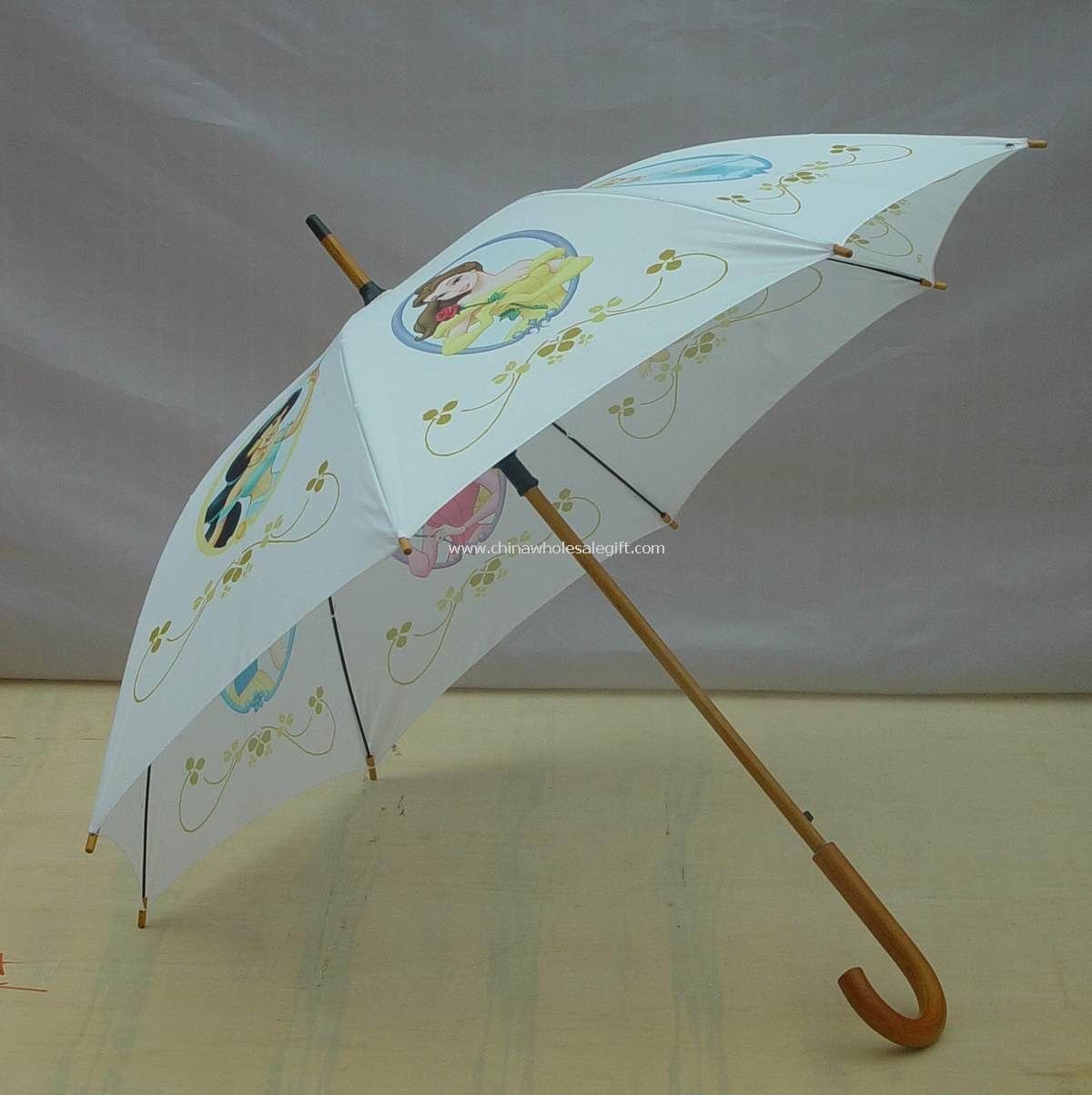 Wooden shaft Straight Umbrella