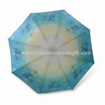 Steel shaft 3-Fold Umbrella