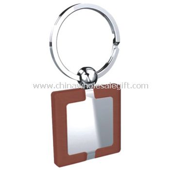 Zinc Alloy Wooden Keychain