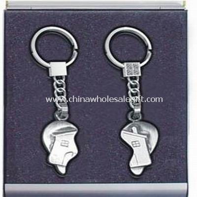 Zinc Alloy Lover Keychain