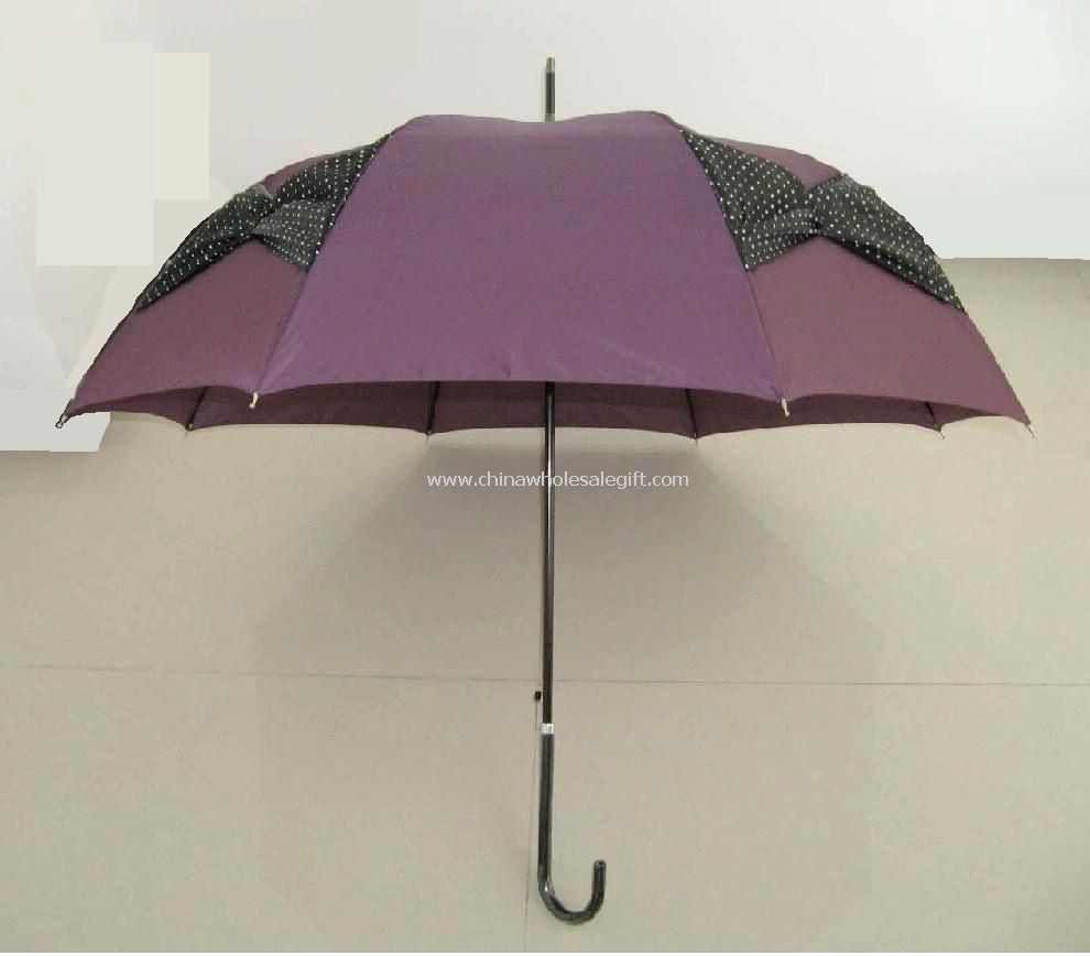 Black Bowknot Wedding Umbrella