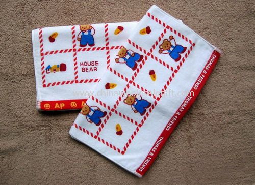 100% Cotton Velour Reactive Printed Hand Towel