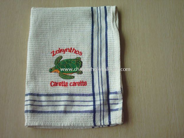 Embroidered Tea Towel
