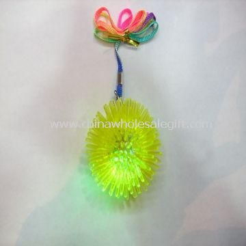 Plastic Flashing Yoyo Ball Necklace