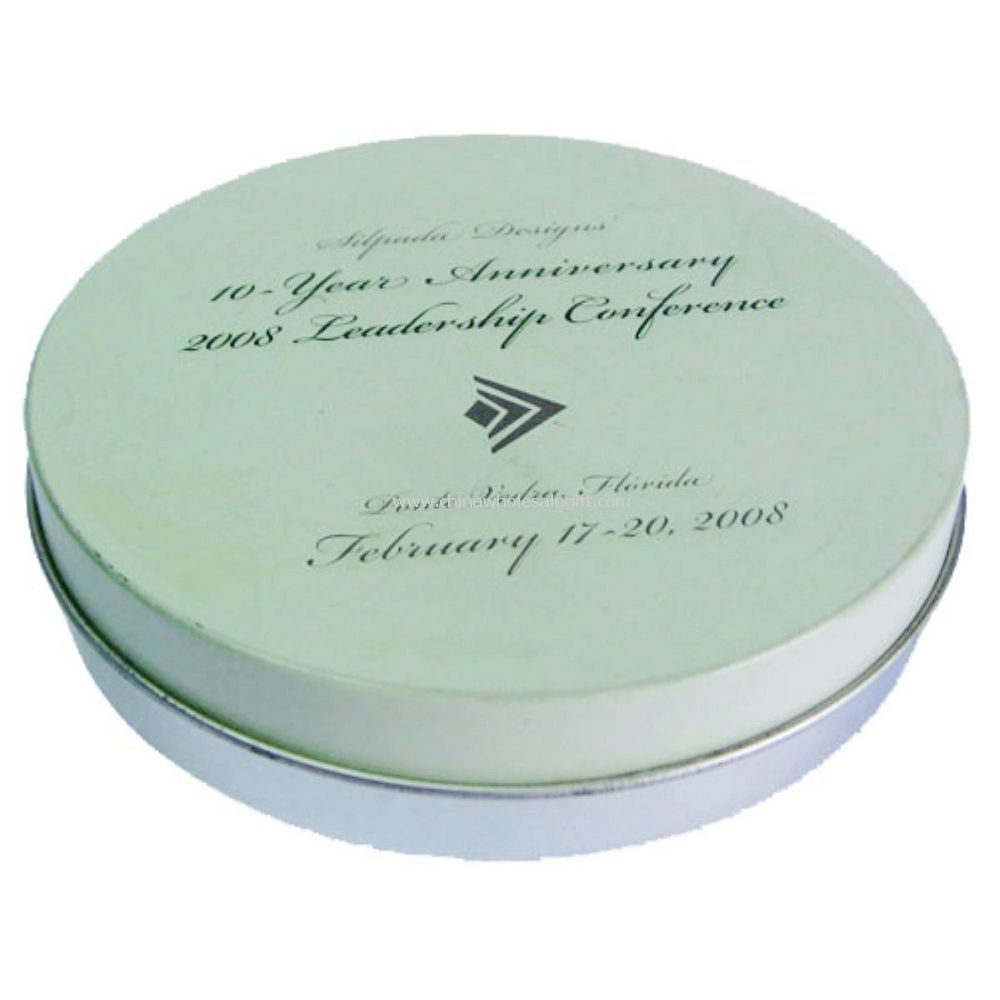 Round Cosmetic Tin Box