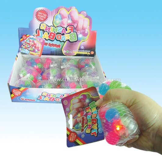Flashing Squeeze Beads Ball