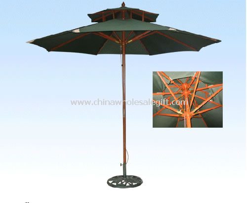 Wooden Double Layer Umbrella