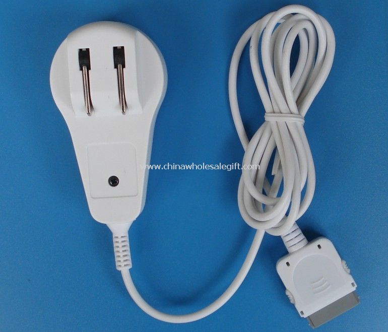 Folded Plug Travel Wall Charger for iPod
