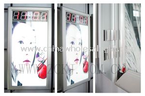 LED Clock Slim Light Box