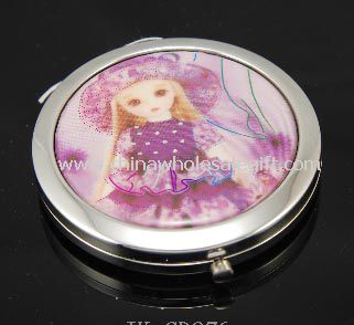 Aluminum cosmetic mirror