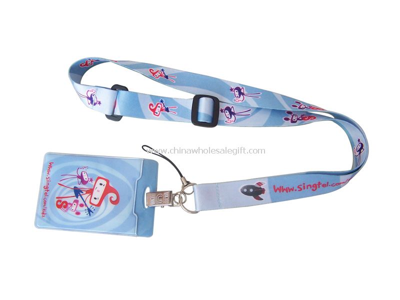 Heat-Transfer Lanyard with Card Holder