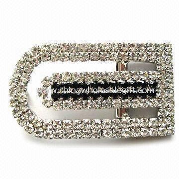 Belt Buckle Made of Rhinestone and Zinc Alloy