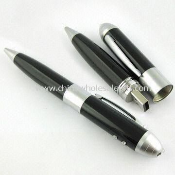 USB Pen Drive with Laser Pointer and White Light