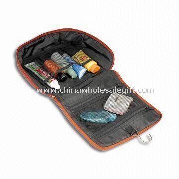 Cosmetic Pouch with Multiple Interior Pockets