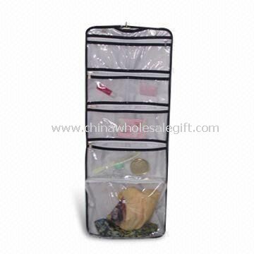 Foldable Cosmetic Bag with Five Pouches