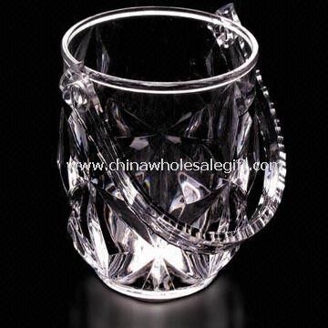 Clear Crystal Appearace Plastic Ice Bucket