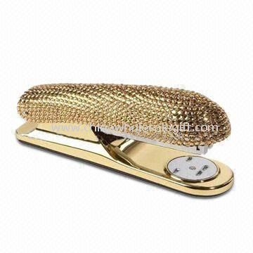 Crystal Stapler with Rhinestone Decoration