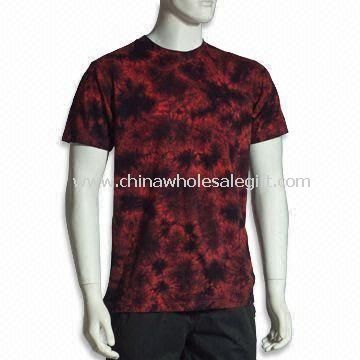 Mens T-shirt with Tie Dye and Short Sleeves