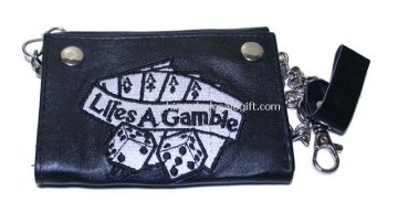 Embroidered Leather Wallets And Purses