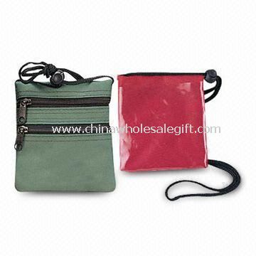 Neck Badge Wallet Made of PVC or Nylon