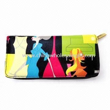 Womens PU Leather Wallet with Zipper
