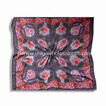 Square Scarf Made of 100% Poly-voil