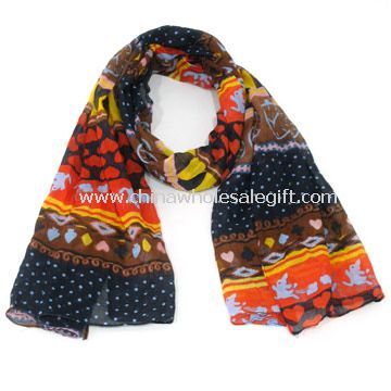 Square Scarf Made of 100% Polyester Cotton