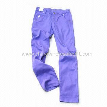 Girls Jeans with Garment Wash Made of 100% Cotton Fabric