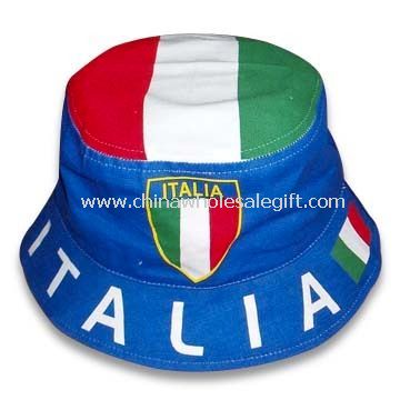 100% Cotton Printed Bucket Hat with Country Logos