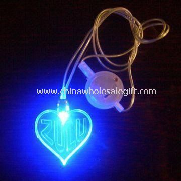 Novelty Light with Heart-shaped Flashing Necklace