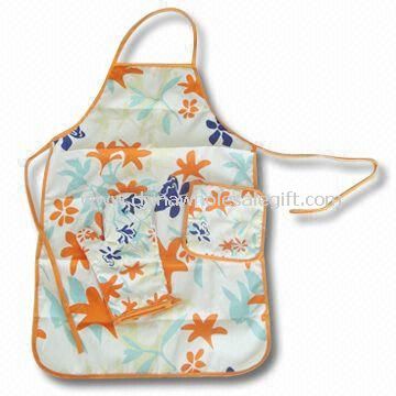 Printed Kitchen Cooking Apron Set