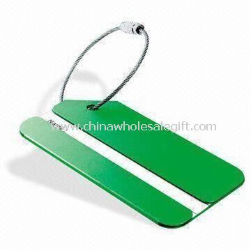 Luggage Tag with Space for Logo Printing Made of Aluminum or Alloy