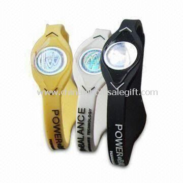 Power Energy Wristbands Made of 100% Silicone Material