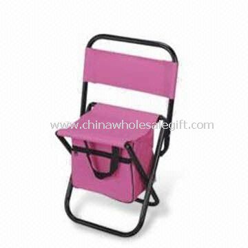 Camping Chair with Cooler Bag at Back and Steel Frame