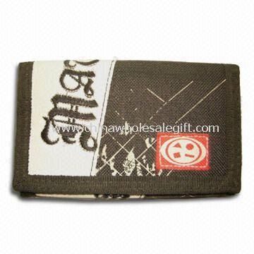 Childrens Trifold Ripper Wallet/Bag Made of Cotton Fabric