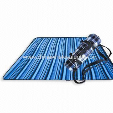 Travel/Picnic Mat/Rug with Acrylic Upside and PVC Bottom