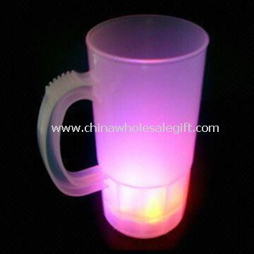 Flashing Beer Glass Made of Plastic