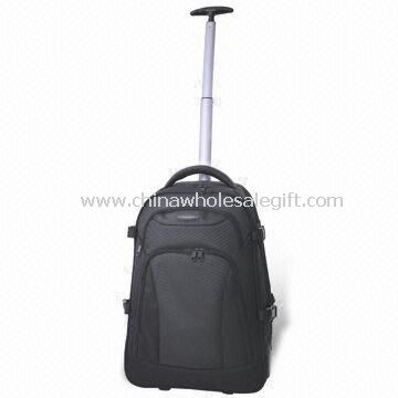 Auto-jumped Aluminum Trolley Computer Backpack