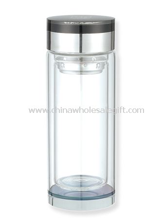 Double glass cup