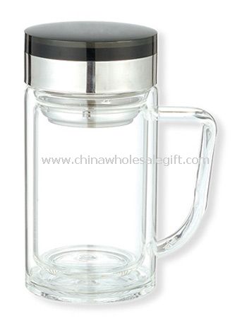 Transparent Glass Office Cup