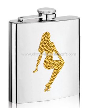 silk-screen printing S/S Hip Flask