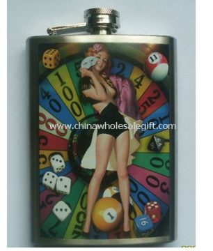 Water Transfer 3oz Hip Flask